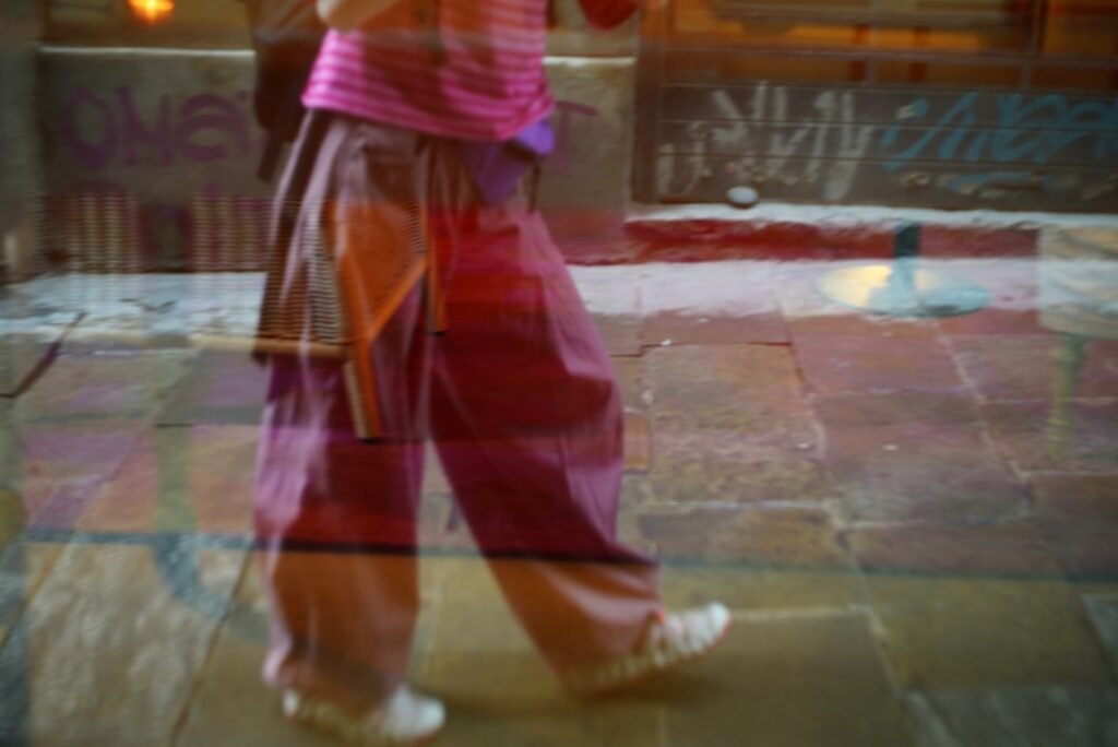 Wide-leg trousers and polished flats, clothes in fashion right now
